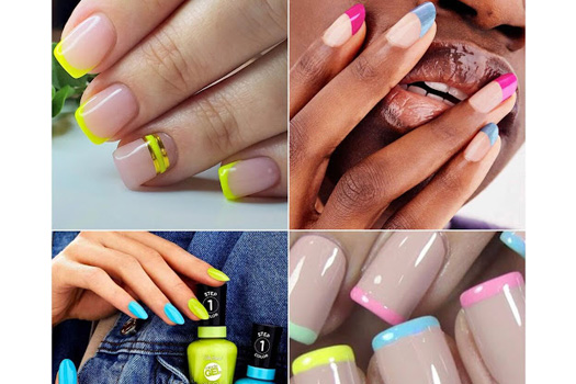 uñas candy colours